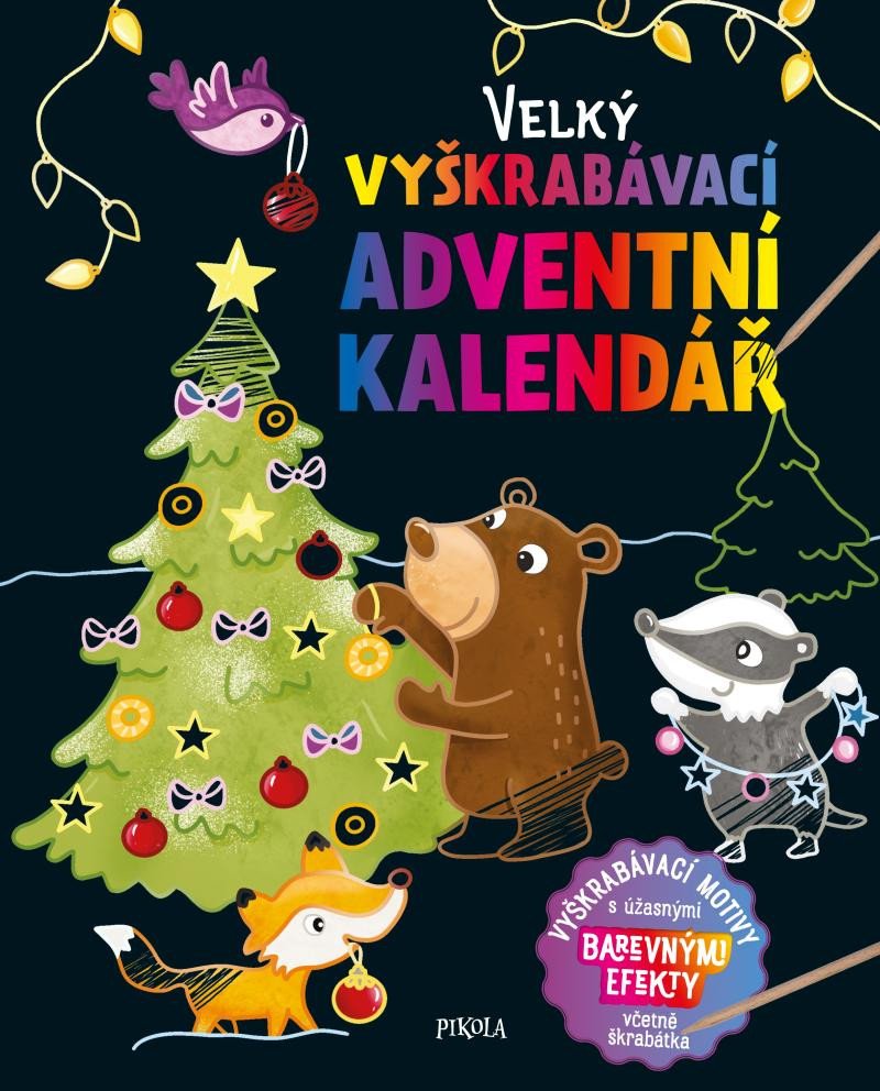 VELKÝ VYŠKRABÁVACÍ ADVENTNÍ KALENDÁŘ