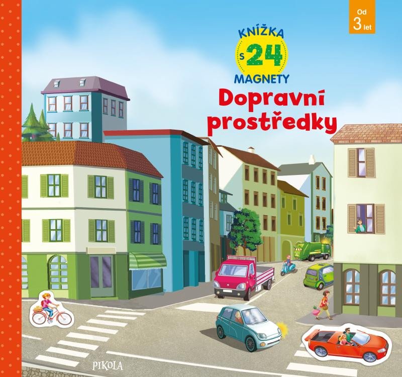 DOPRAVNÍ PROSTŘEDKY - KNÍŽKA SE 24 MAGNETY