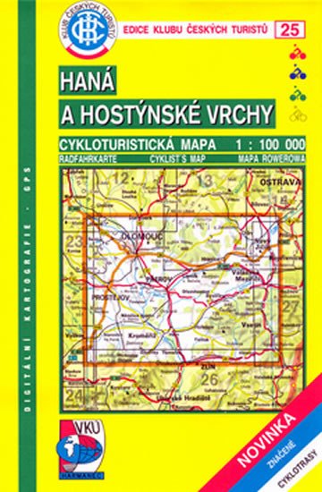 HANÁ A HOSTÝNSKÉ VRCHY 25-CYKLO/VKÚ HARMANEC