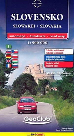 SLOVENSKO 1:500 000 AUTOMAPA