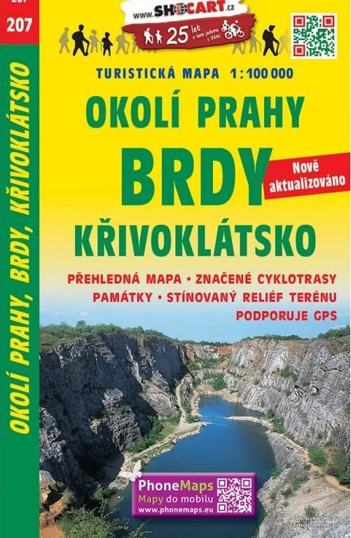 OKOLÍ PRAHY 207 BRDY KŘIVOKLÁTSKO TURIST.MAPA 1:100 000