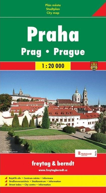 PRAHA -PLÁN MĚSTA 1:20 000