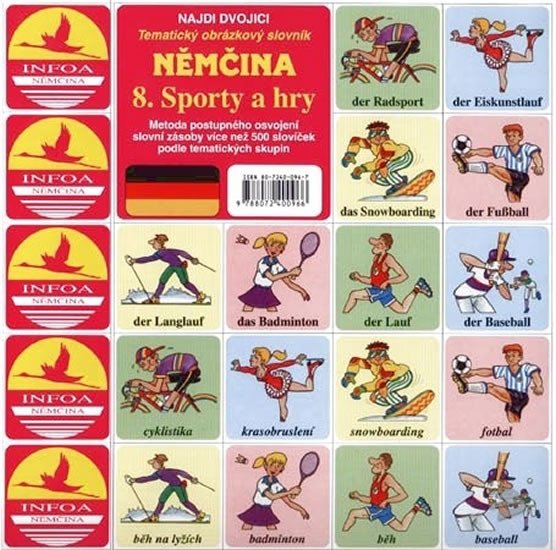 PEXESO NĚMČINA - SPORTY A HRY