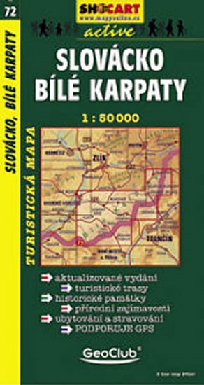 SLOVÁCKO, BÍLÉ KARPATY 1:50000