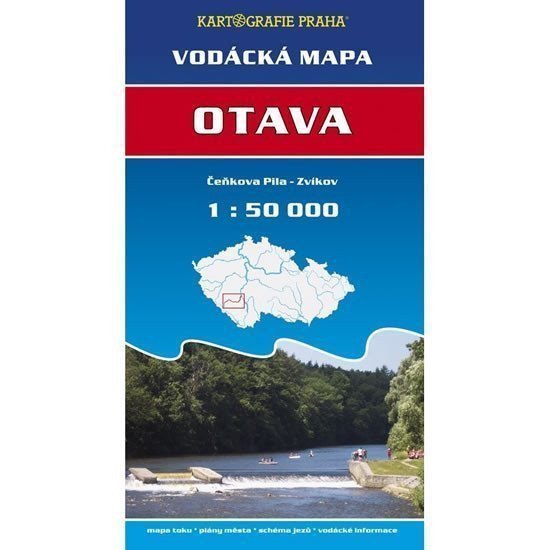 OTAVA VODÁCKÁ MAPA 1:50 000 ČEŇKOVA PILA-ZVÍKOV