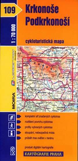 KRKONOŠE, PODKRKONOŠÍ 1:70 000 CYKLOMAPA /109/