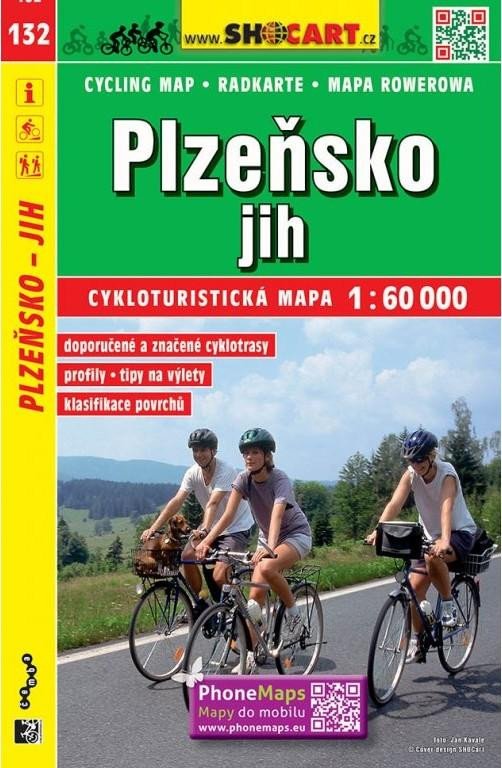 PLZEŇSKO JIH 132 CYKLO MAPA