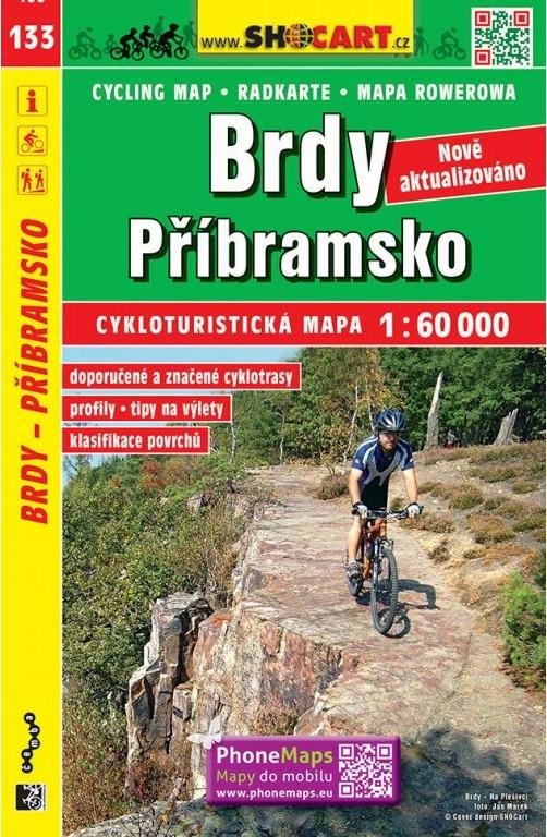 BRDY PŘÍBRAMSKO 1:60 000 CYKLOMAPA /133/