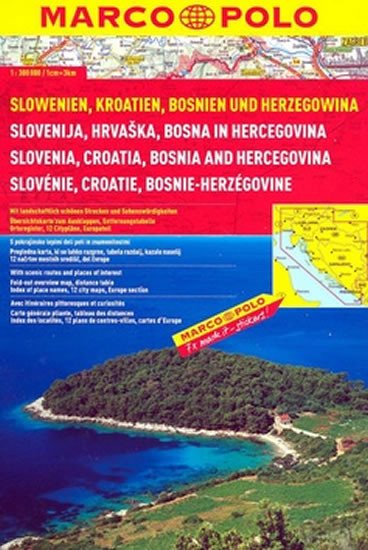 SLOVINSKO, CHORVATSKO, BOSNA 1:300T.AUTOATLAS