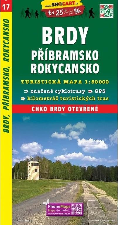 BRDY, PŘÍBRAMSKO, ROKYCANSKO 1:50000