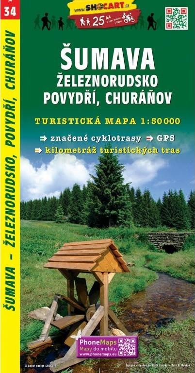 ŠUMAVA ŽELEZNORUDSKO POVYDŘÍ CHURÁŇOV TMČ.34 1-50000