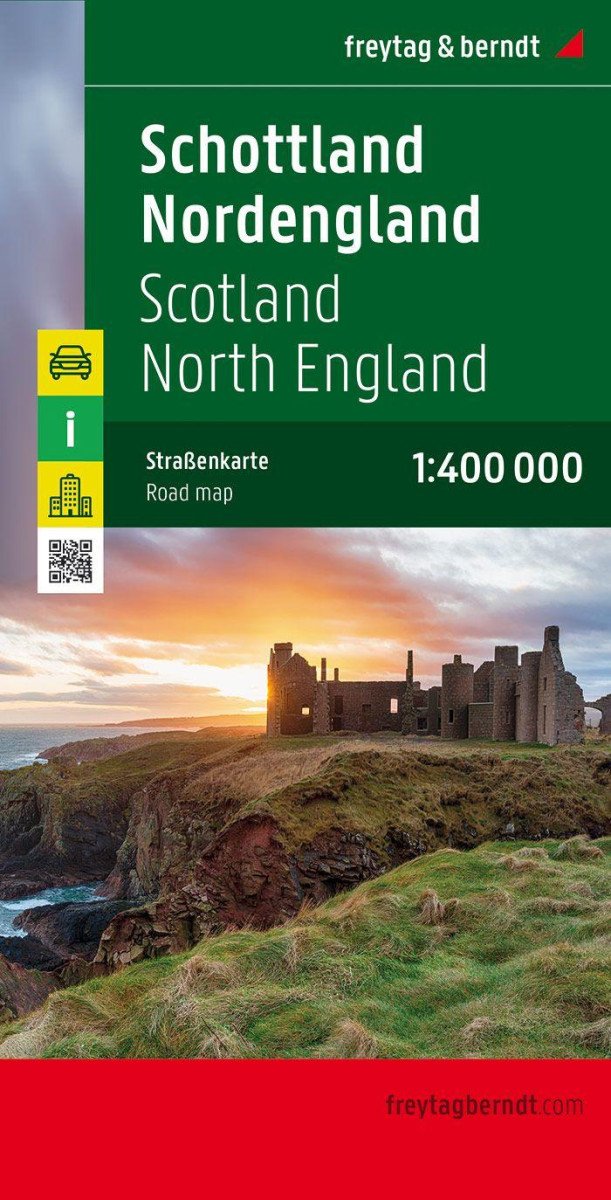 SCOTLAND, NORTH ENGLAND 1:400 000 MAPA