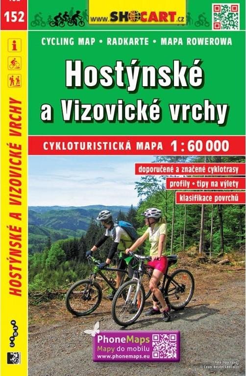 HOSTÝNSKÉ A VIZOVICKÉ VRCHY 1:60 000 CYKLOMAPA /152/