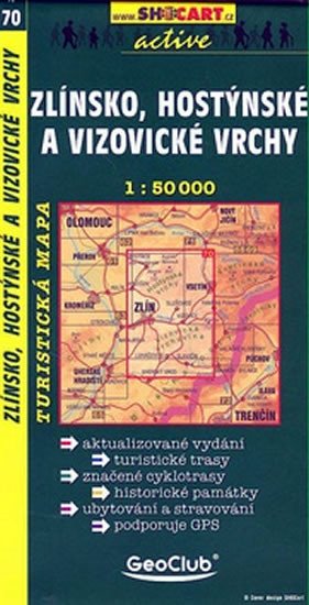 ZLÍNSKO,HOSTÝNSKÉ A VIZOVICKÉ VRCHY TMČ.70 1-50000