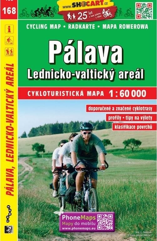 PÁLAVA LEDNICKO-VALTICKÝ AREÁL CYKLOMAPA /Č.168/ 1:60 000