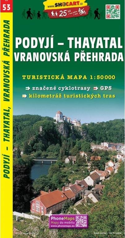 PODYJÍ, THAYATAL SHOCART 53 1:50000