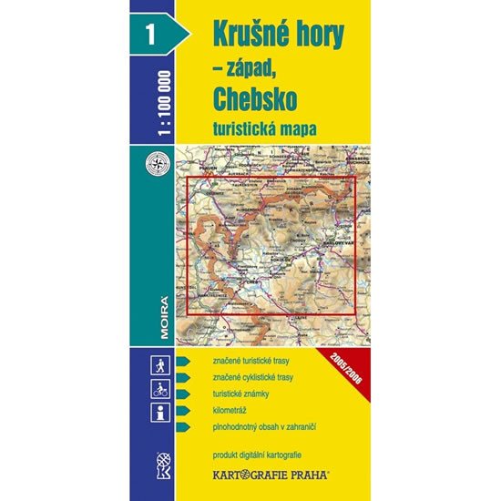 KRUŠNÉ HORY-ZÁPAD,CHEBSKO-1/KARTOGRAFIE