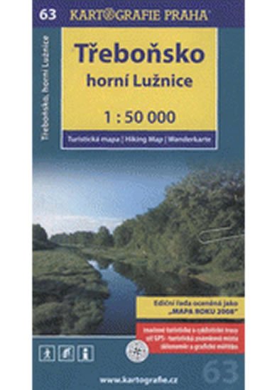 50/63 TŘEBOŇSKO HORNÍ LUŽNICE 1:50 000