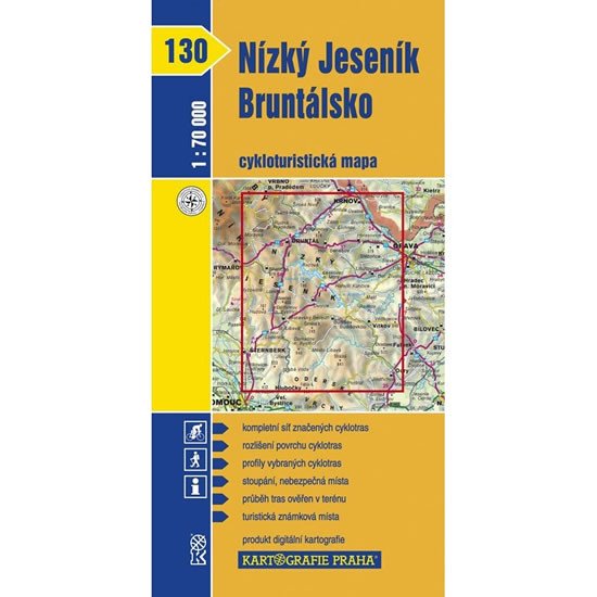 NÍZKÝ JESENÍK BRUNTÁLSKO 130/MAPA