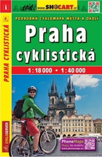 PRAHA CYKLISTICKÁ 1:16 000 CYKLOMAPA