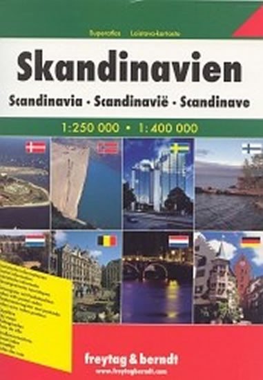 SKANDINÁVIE 1:250 000 AUTOATLAS