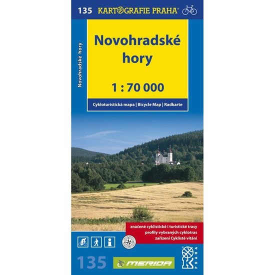 NOVOHRADSKÉ HORY Č.135/CYKLOTURIST.MAPA