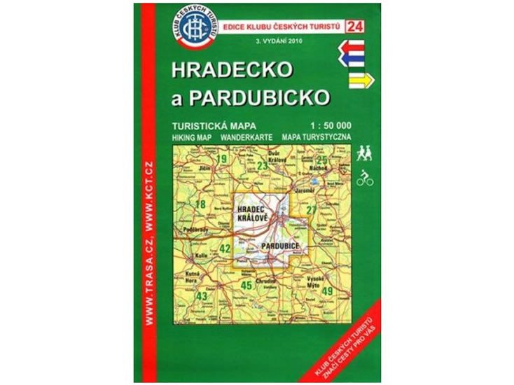 HRADECKO A PARDUBICKO Č.24  1:50 000