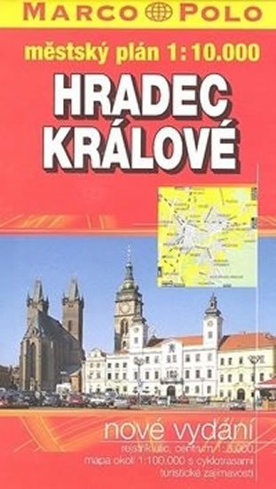 HRADEC KRÁLOVÉ 1:10 000 PLÁN MĚSTA