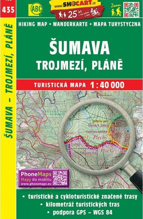 ŠUMAVA TROJMEZÍ,PLÁNĚ 1:40 000 /435/