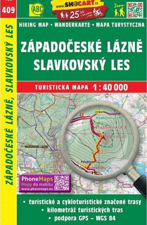 ZÁPADOČESKÉ LÁZNĚ,SLAVKOVSKÝ LES 1:40T./409/