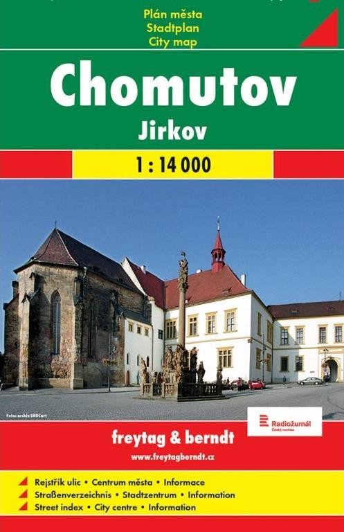 CHOMUTOV A OKOLÍ 1:15 000 PLÁN MĚSTA