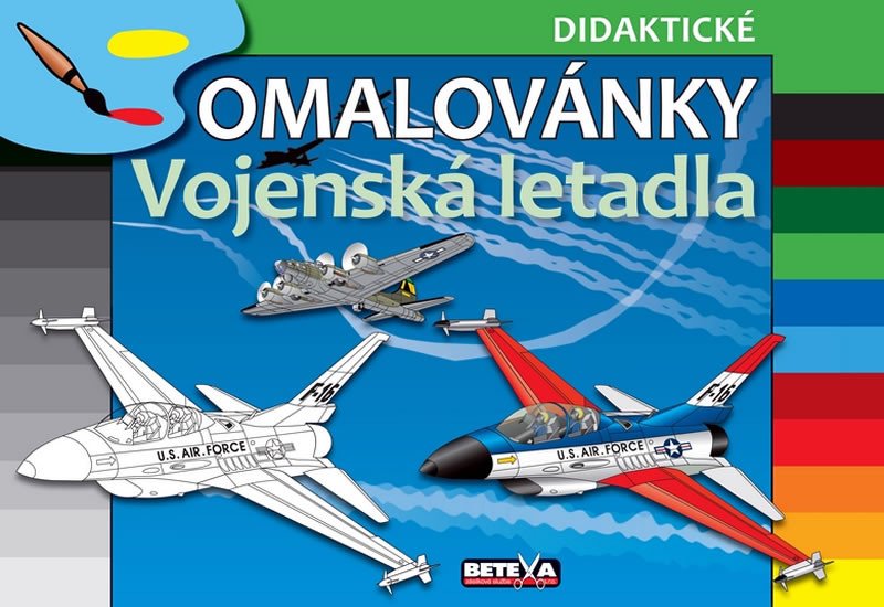 OMALOVÁNKY-VOJENSKÁ LETADLA-DIDAKTICKÁ