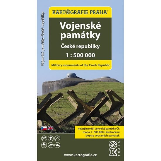 VOJENSKÉ PAMÁTKY ČESKÉ REPUBLIKY 1:500T