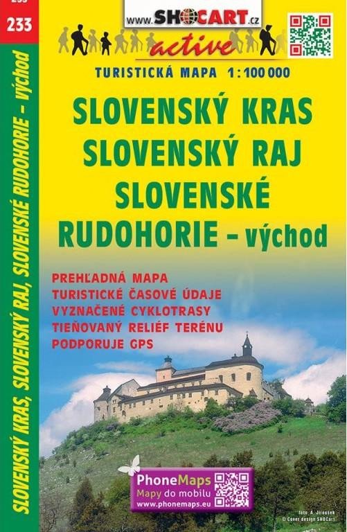 SLOVENSKÝ KRAS,SLOVENSKÝ RAJ 1:100 000 /233/