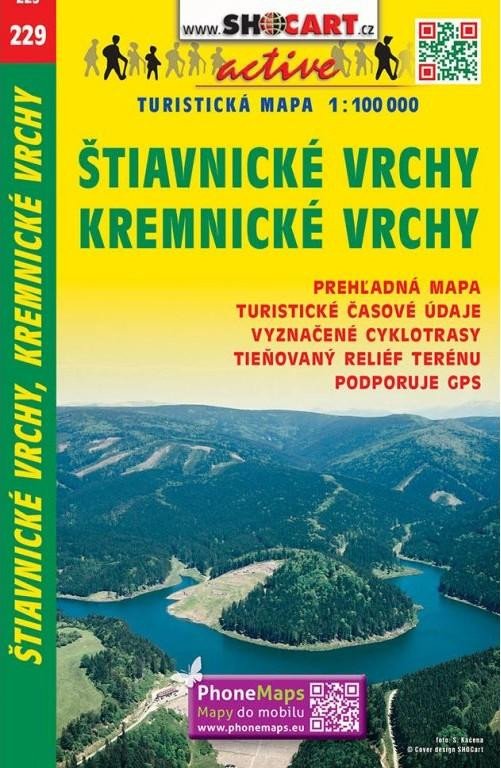 ŠTIAVNICKÉ VRCHY,KREMNICKÉ VRCHY 1:100 000 /229/