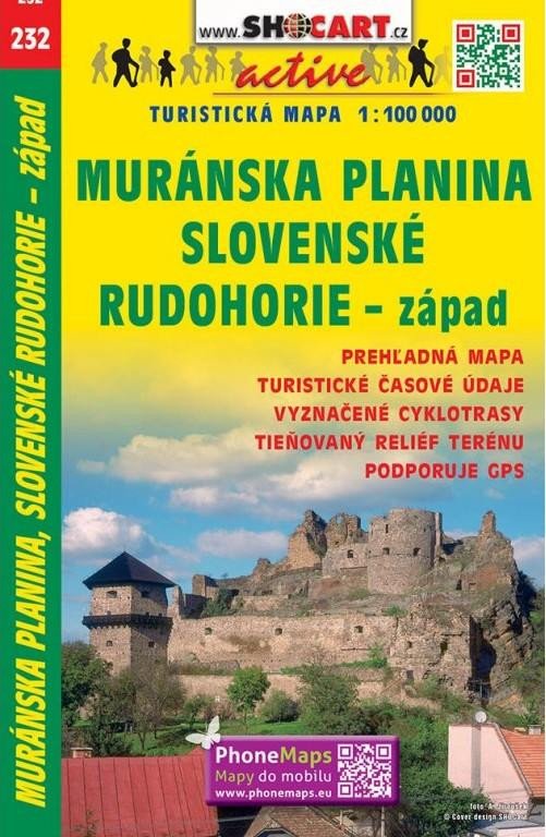 MURÁNSKA PLANINA,SL.RUDOHORIE 1:100 000 /232/