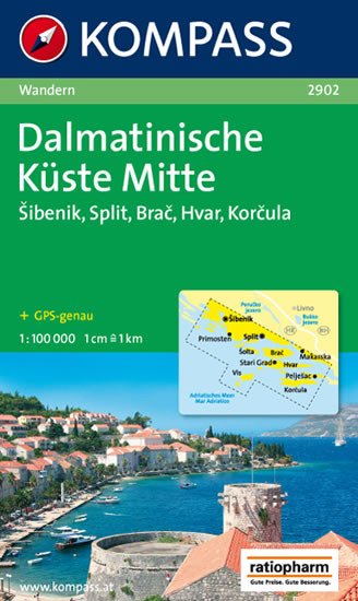 DALMATINISCHE KÜSTE MITTE 1:100 000 /2902/