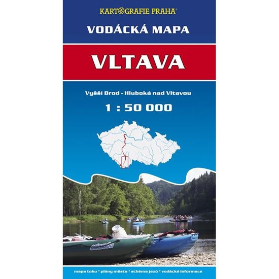 VLTAVA VODÁCKÁ MAPA 1:50