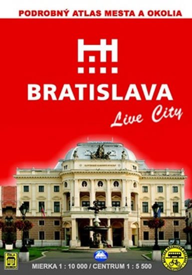 BRATISLAVA A OKOLIE ATLAS 1:10 000