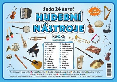 HUDEBNÍ NÁSTROJE /SADA 24 KARET/