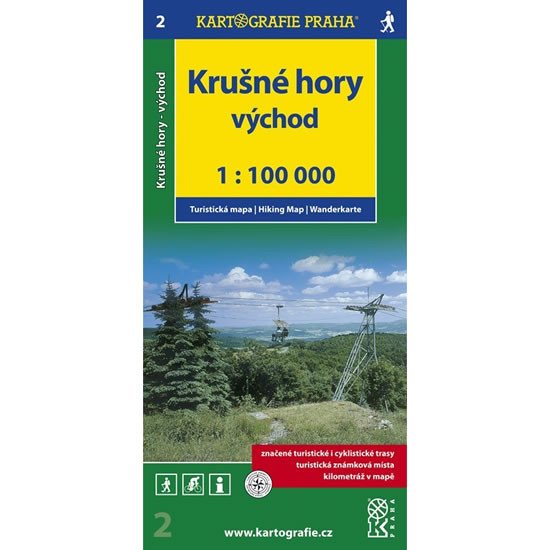 KRUŠNÉ HORY VÝCHOD 1:100 000 /2/TURISTICKÁ MAPA