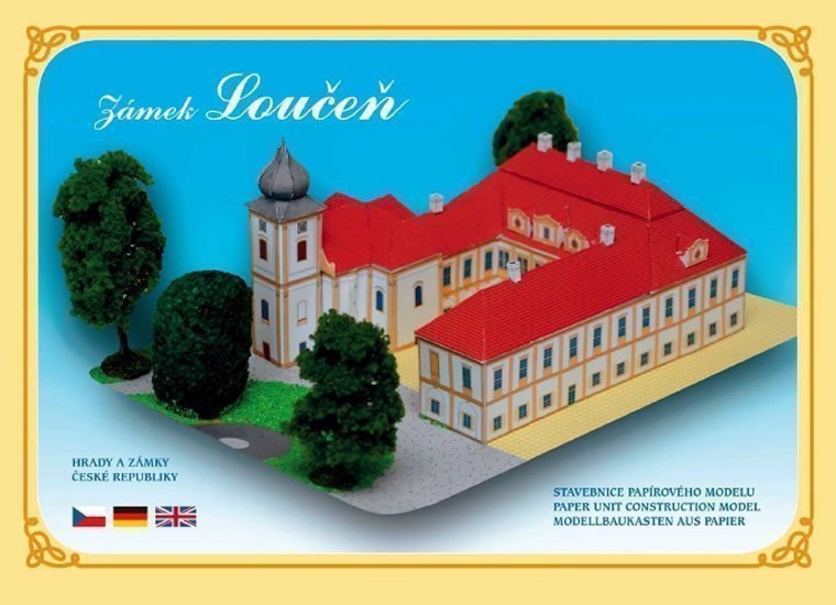 ZÁMEK LOUČEŇ - STAVEBNICE PAPÍR.../2.V