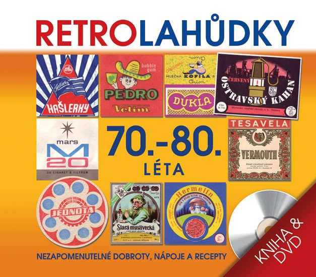 RETRO LAHŮDKY 70.-80.LÉTA KNIHA+DVD