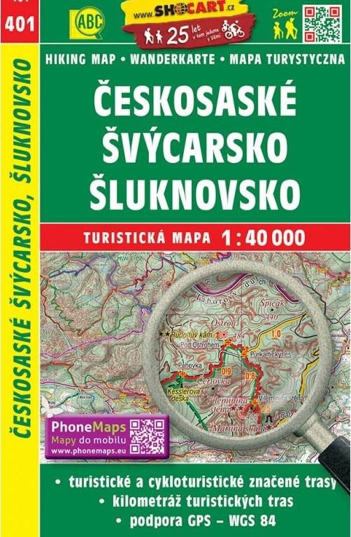 ČESKOSASKÉ ŠVÝCARSKO, ŠLUKNOVSKO 1:40 000 /401/