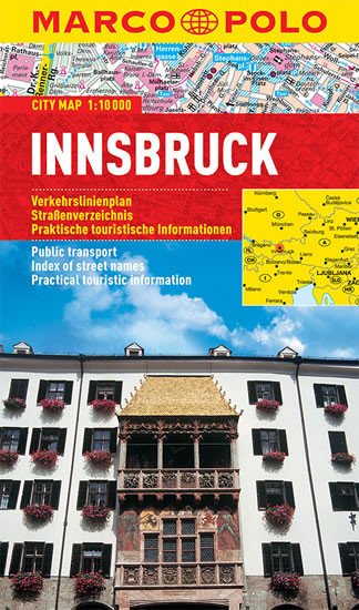 INNSBRUCK 1:10 000 PLÁN MĚSTA LAMINO