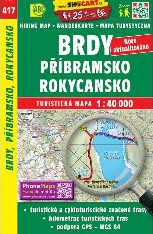 SHOCART 417 BRDY,PŘÍBRAMSKO ROKYCANSKO 1:40 000