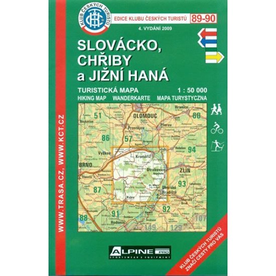 SLOVÁCKO,CHŘIBY A JIŽNÍ HANÁ Č.89-90