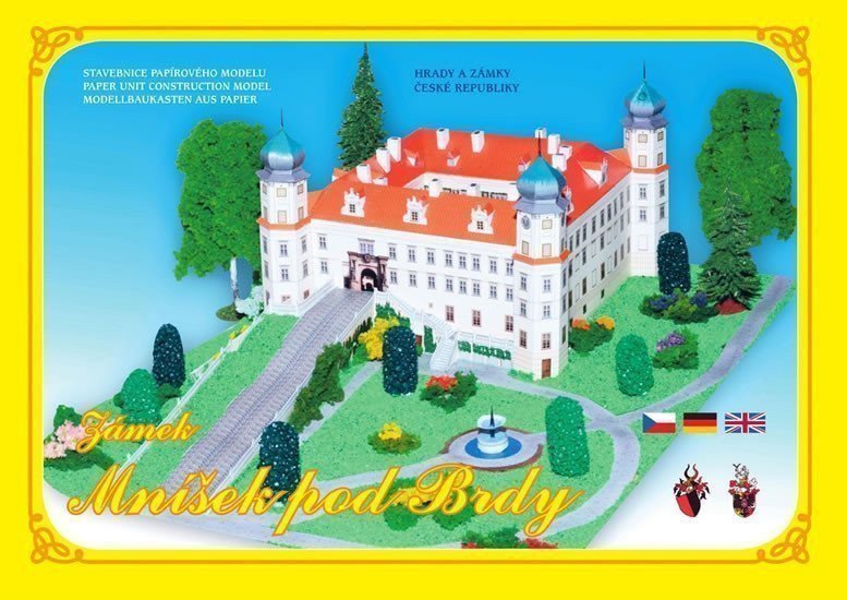 ZÁMEK MNÍŠEK POD BRDY -STAVEBNICE PAPÍR.../2.V