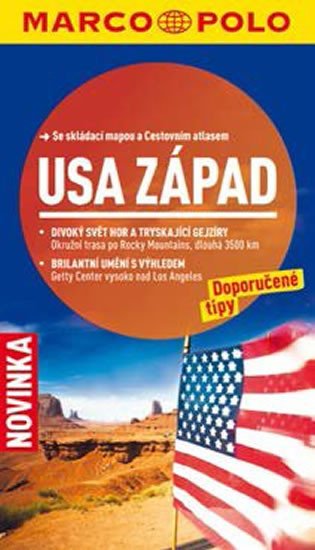 USA ZÁPAD PRŮVODCE MP S MAPOU