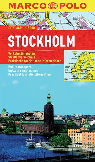 STOCKHOLM 1:15 000 PLÁN MĚSTA MP